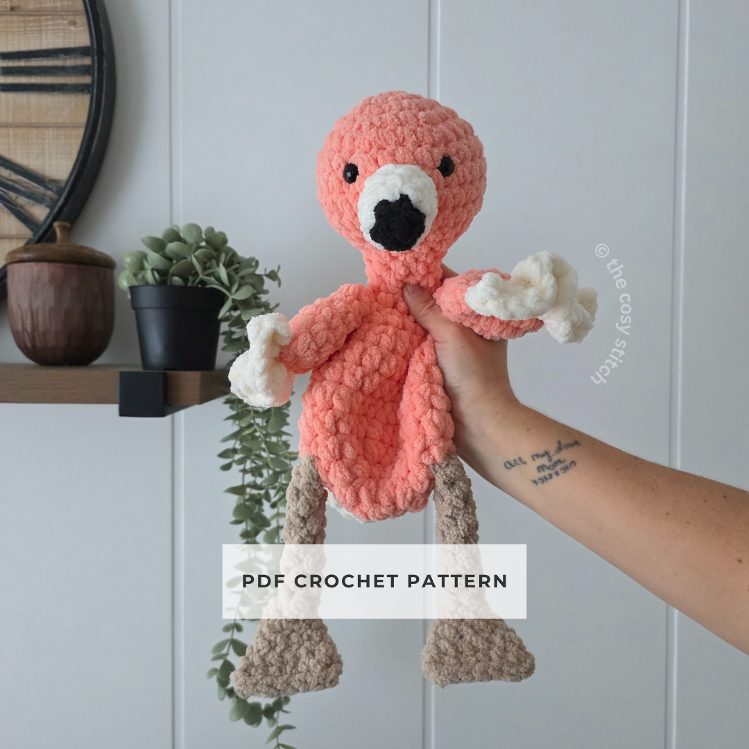 Flora the Flamingo Snuggler (Crochet Pattern)