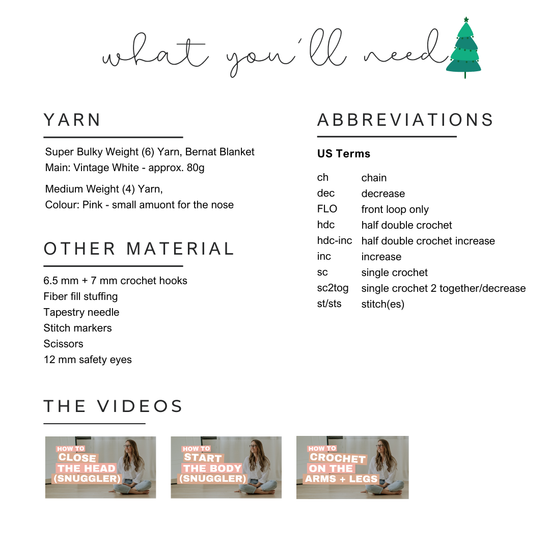 Merry the Mouse Snuggler + Crochet Pixie Hat (Crochet Pattern)