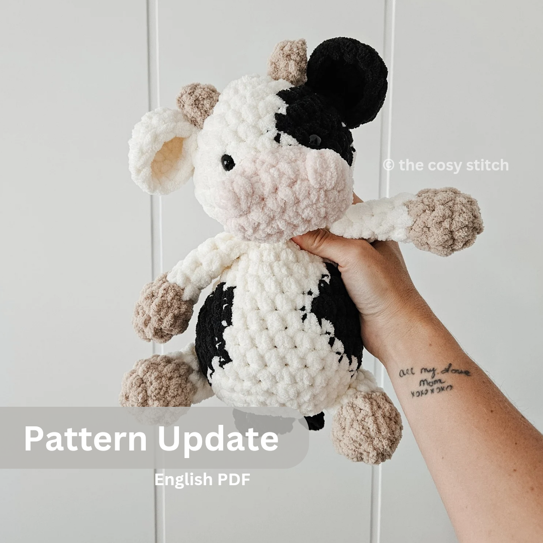 Updated Millie the MooMoo Stuffie (Crochet Pattern)