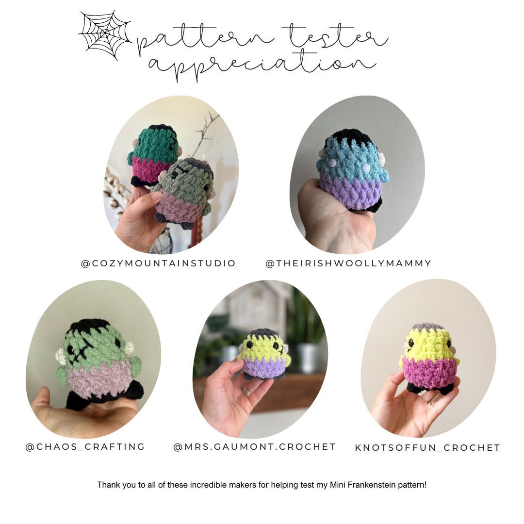 Frankenstein Chubby Mini Buddy (Crochet Pattern)