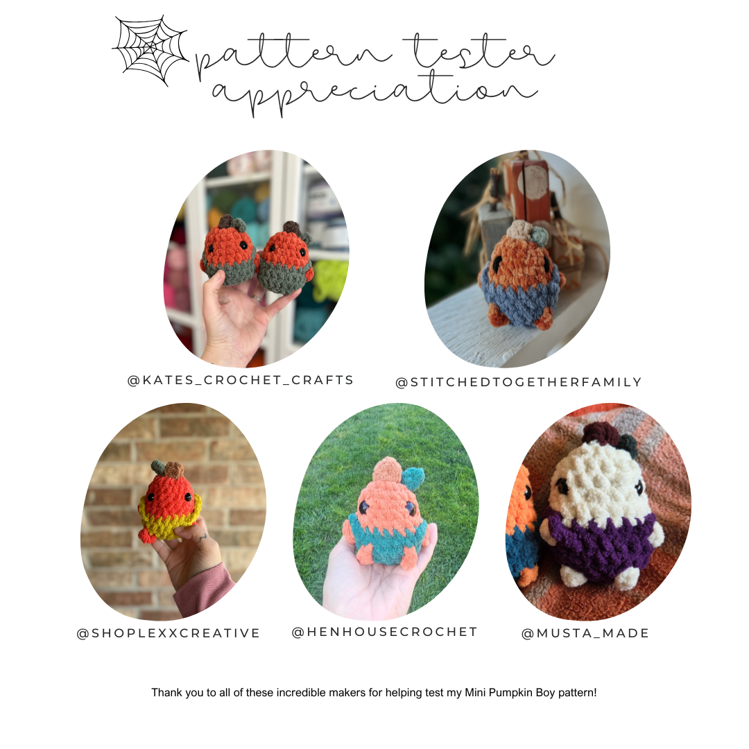 Pumpkin Boy Chubby Mini Buddy (Crochet Pattern)