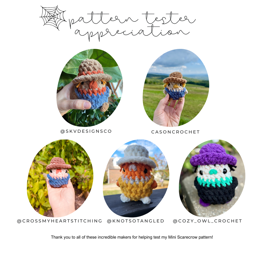 Scarecrow Chubby Mini Buddy (Crochet Pattern)