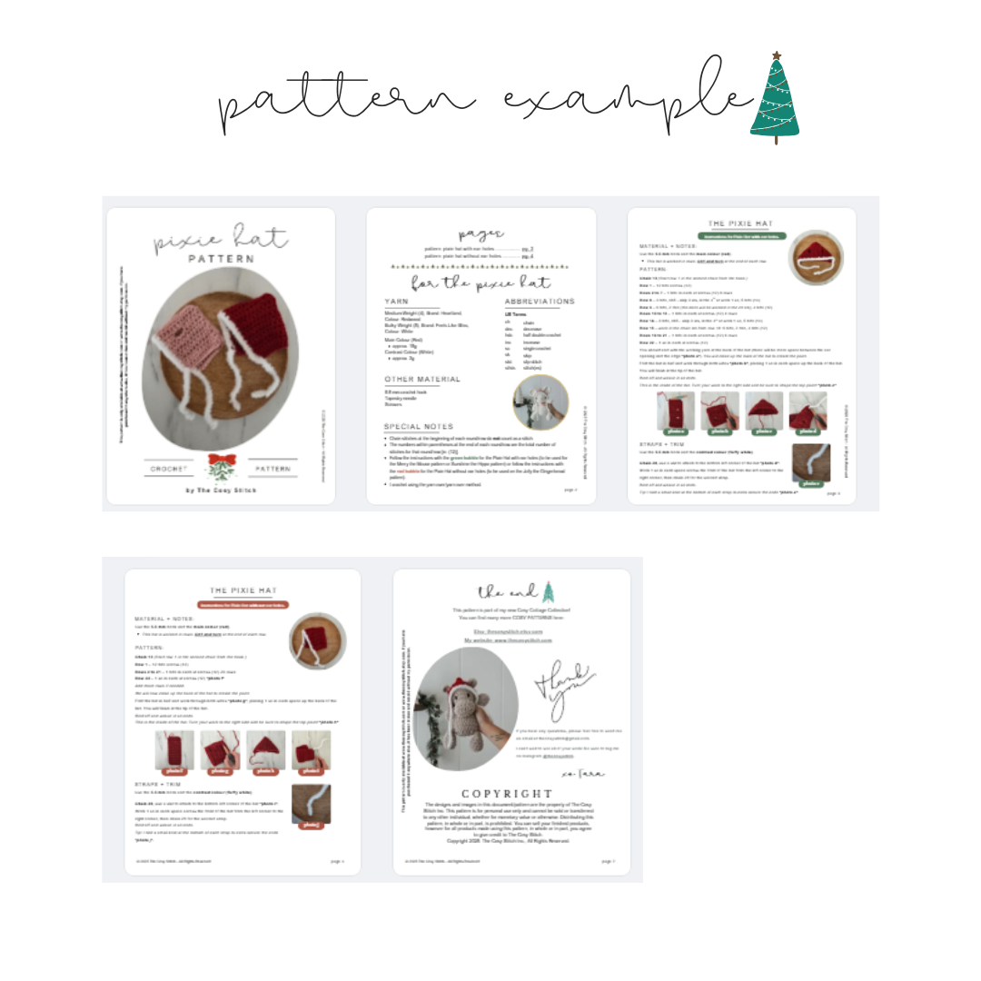 Bundle: Jolly the Gingerbread Snuggler + Stuffie + Crochet Hats (Crochet Pattern)