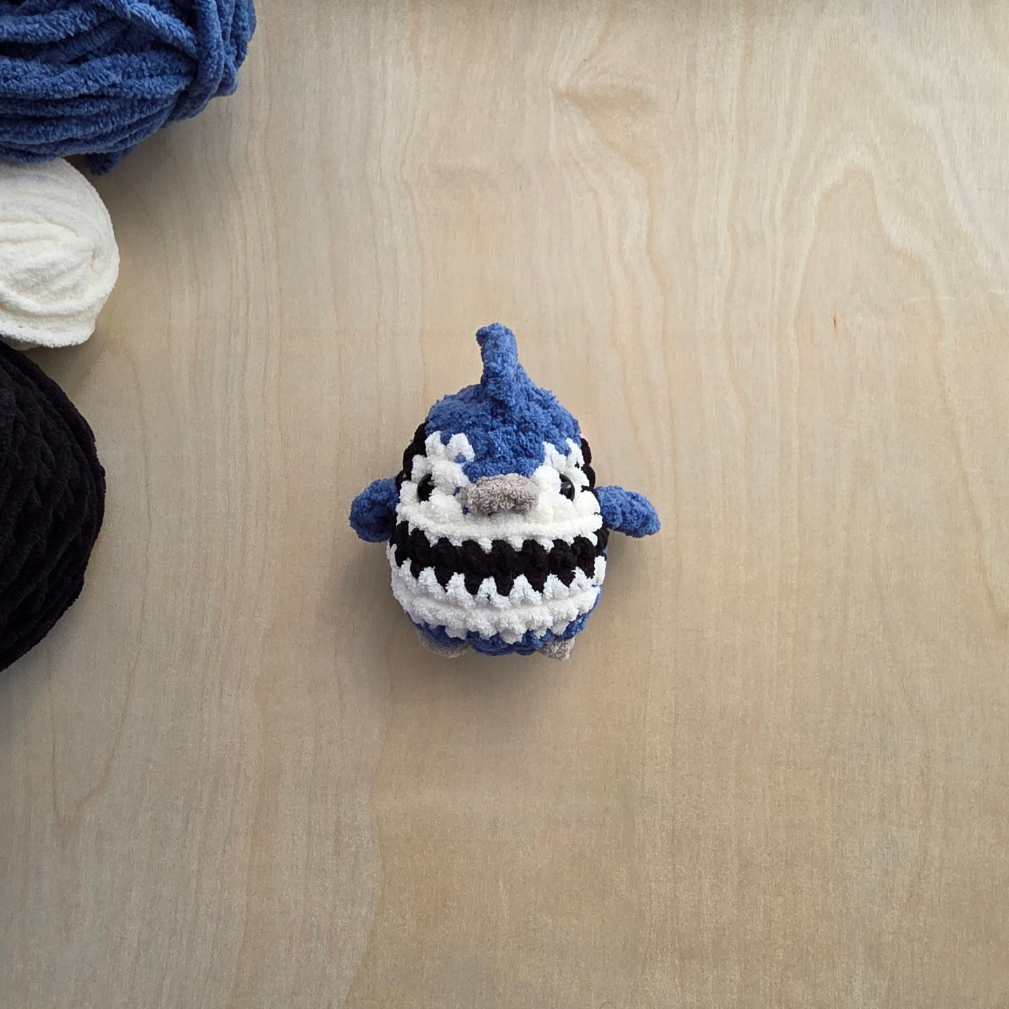 Blue Jay Chubby Mini Buddy (Crochet Pattern)