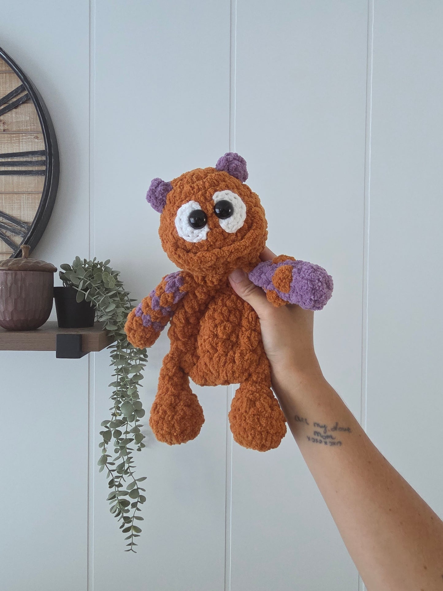 Mookie the Monster Mini Snuggler Pattern