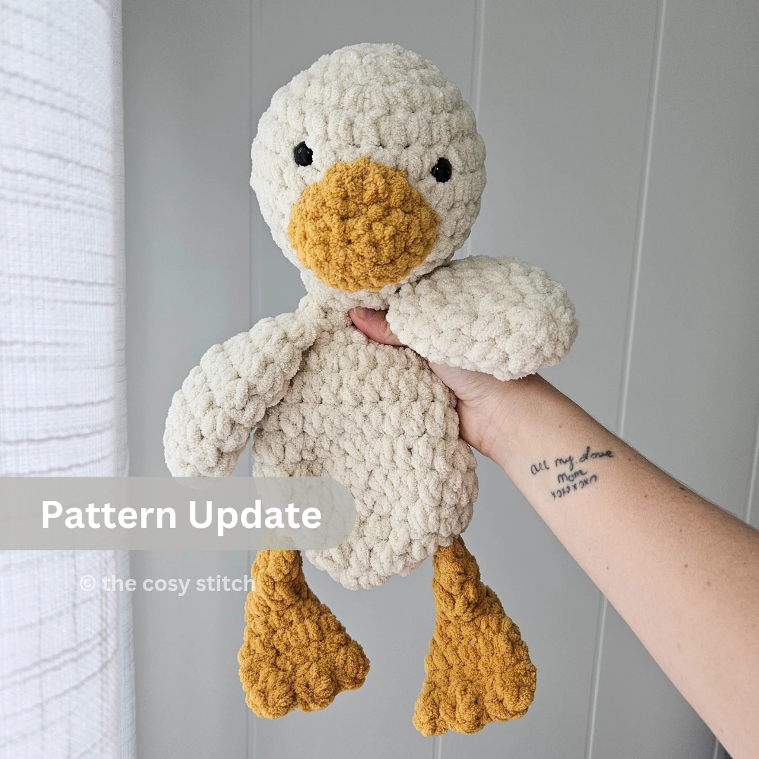 Updated Derbie the Duck Snuggler (Crochet Pattern)