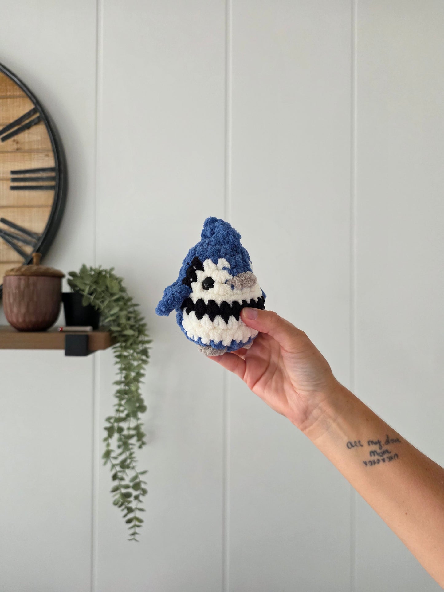 Blue Jay Chubby Mini Buddy (Crochet Pattern)