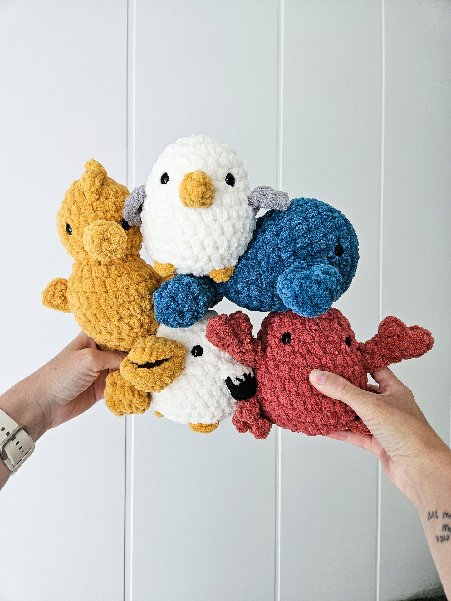 Pelican Chubby Buddy *and bonus Seagull Chubby Buddy* (Crochet Pattern)