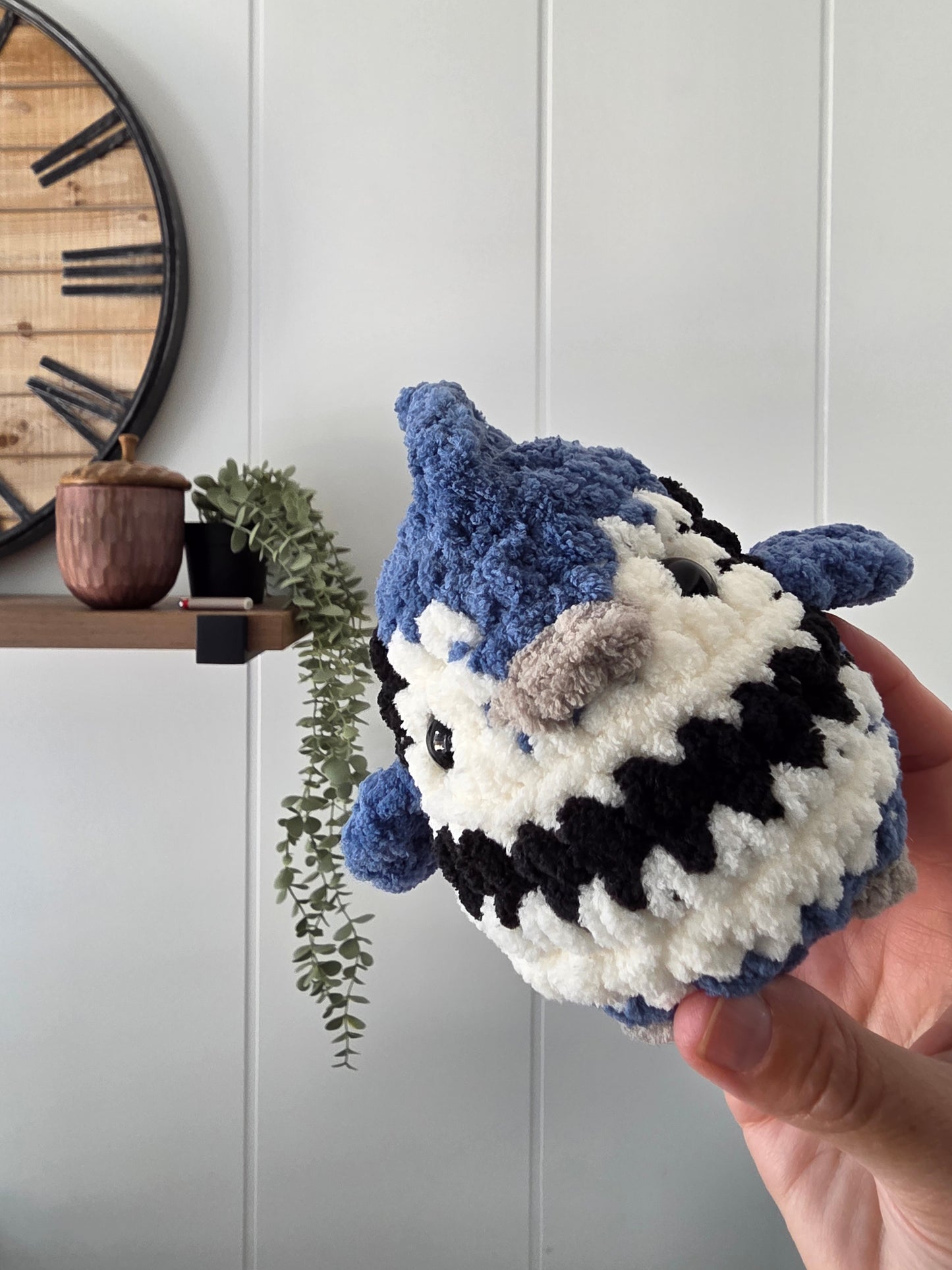 Blue Jay Chubby Mini Buddy (Crochet Pattern)