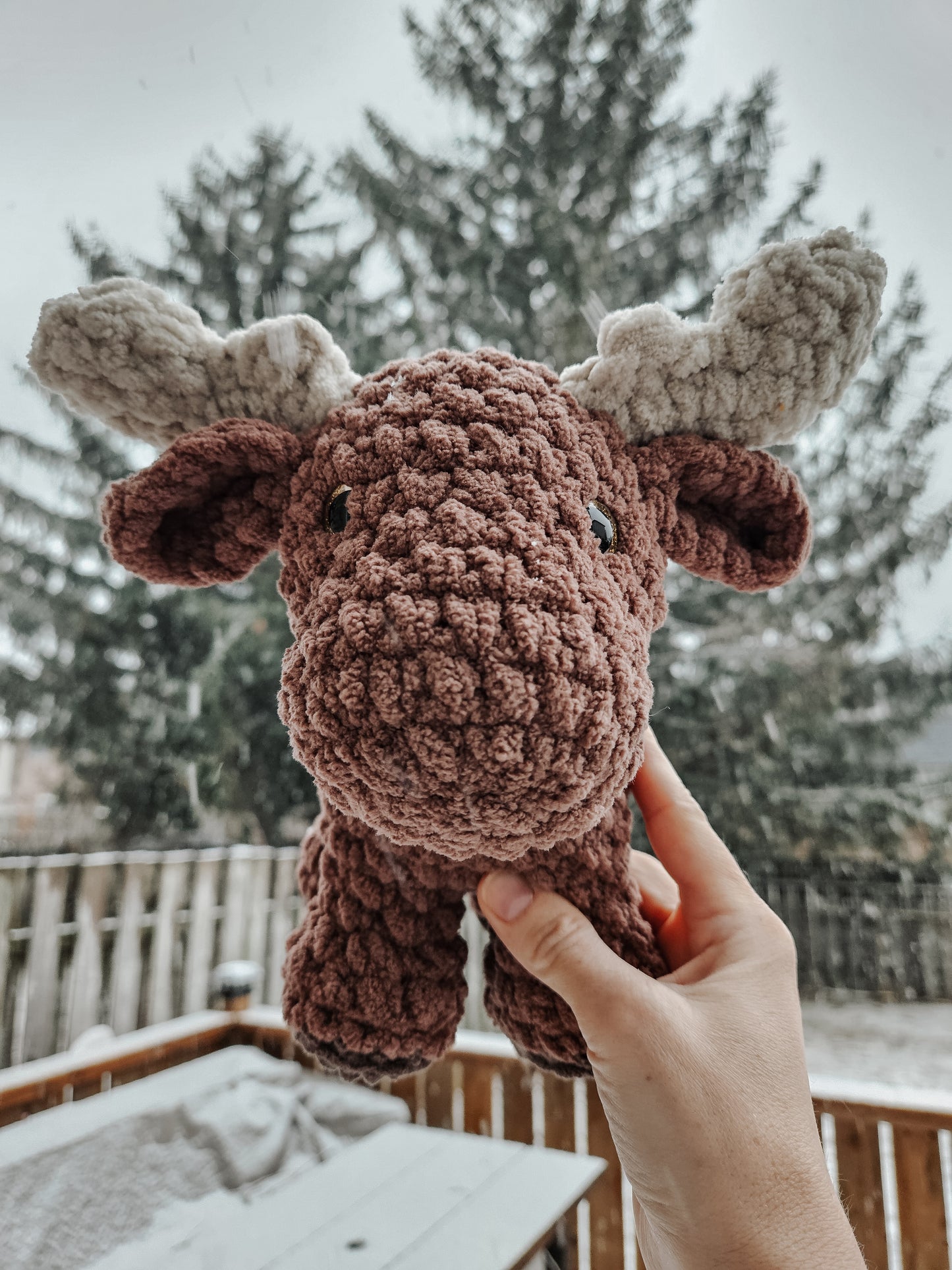 Marlow the Moose Plushie (Crochet Pattern)