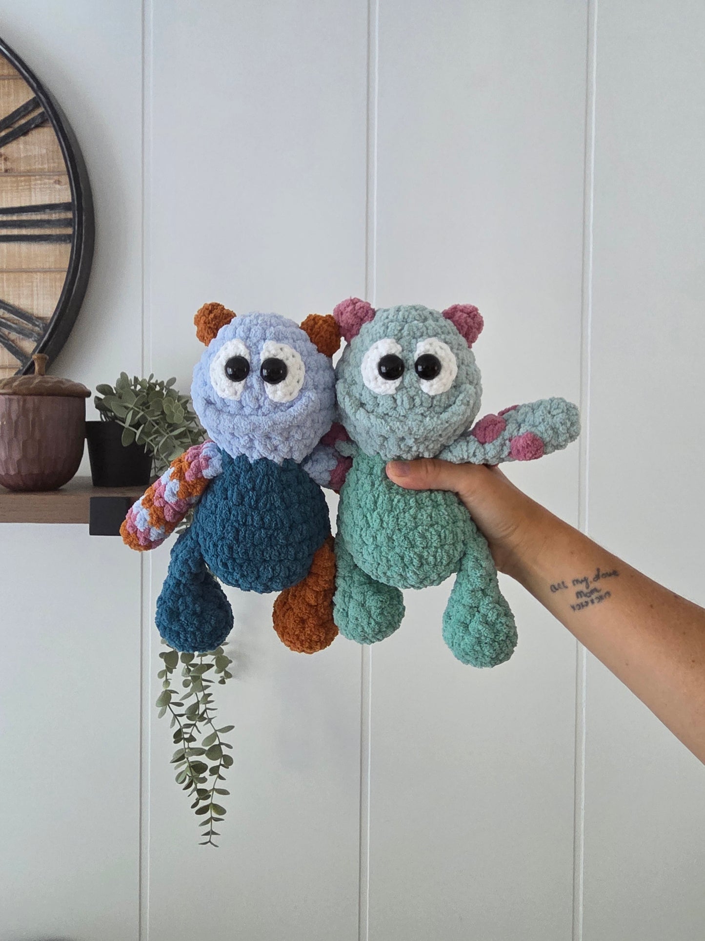 Mookie the Monster Mini Stuffie Pattern